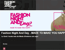 Tablet Screenshot of fashionnightandday.com
